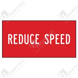 1200*600 Traff Corflute Ref CL1 Reduce Speed White on Red