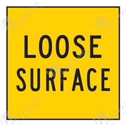 600*600 Traff Corflute Ref CL1 Loose Surface Black on Yellow