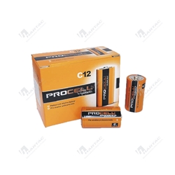 Duracell Procell Alkaline Manganese Dioxide Battery C Size  Pk of 12