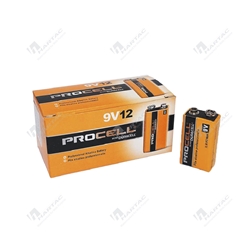 Duracell Procell Alkaline Manganese Dioxide Battery 9V  Pk of 12