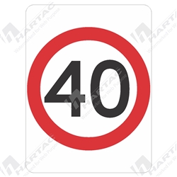 R4-1A(40) - Traffic (Regulatory) 