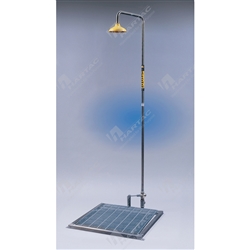 Free Standing Emergency Deluge Showers Step On Platform Operated