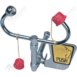 Wall Mounted Aerated Eye Wash Push Hand Operated