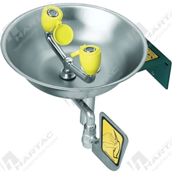 Wall Mounted Aerated Eye Wash Push Hand Operated