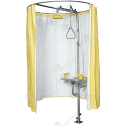 Modesty Shower Curtain with Stainless Steel Frame