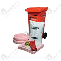 Hazchem Economy Spill Kit- in 120 L Wheelie Bin