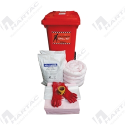 Economy Hazchem Spill Kit in 240L Wheelie Bin