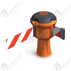 Orange Skipper Barrier Unit with 9m Red & White Striped Retractable Tape