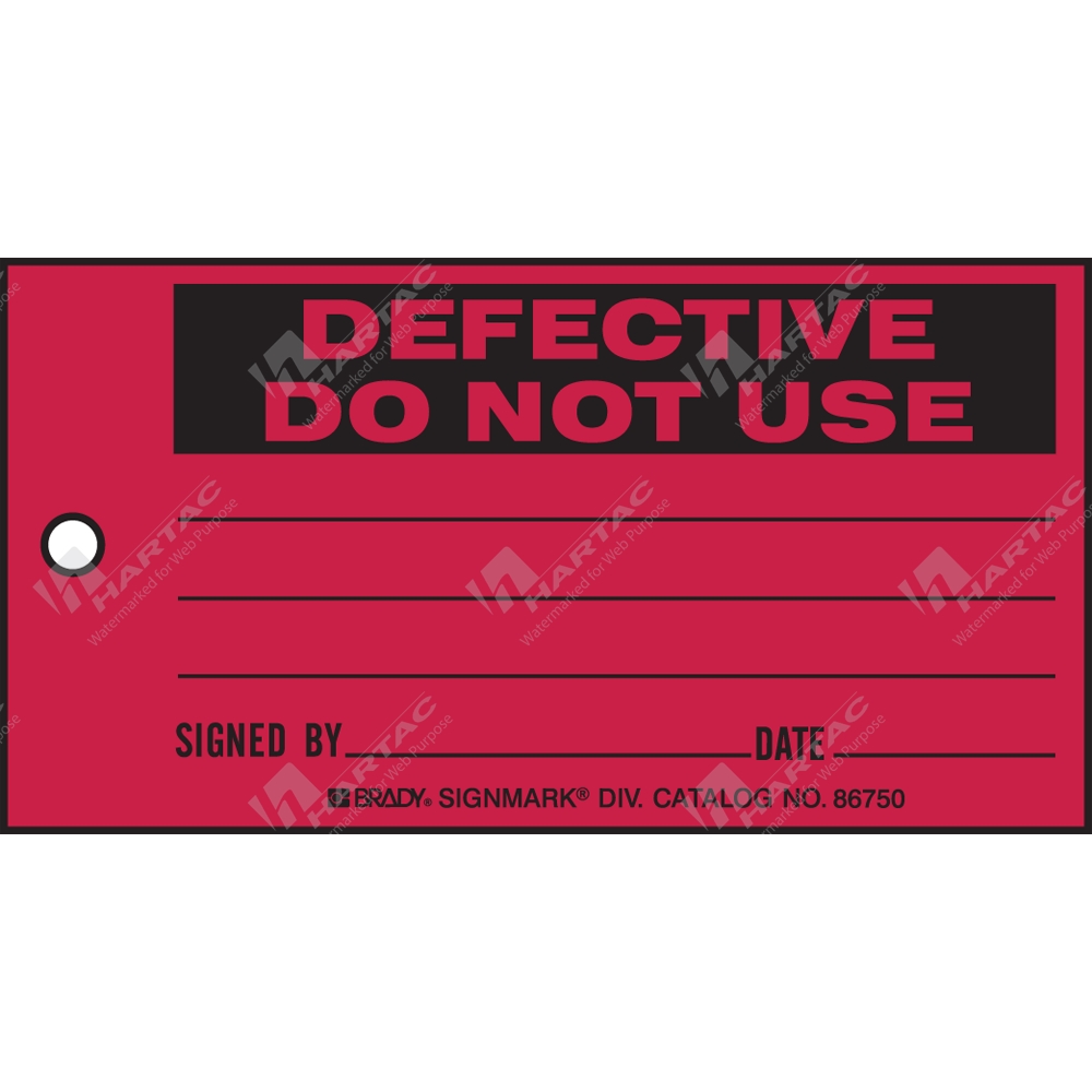 Production Status Tags Defective Do Not Use Production Status Tags
