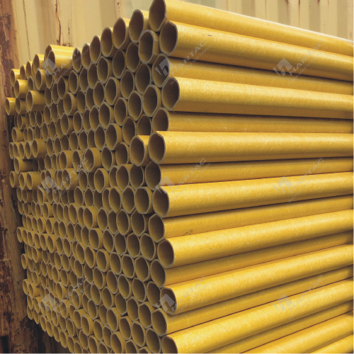 Fibre Reinforced Plastic (FRP) Yellow Round Post 60OD 4mm Wall Thickness (3.2m Length)
