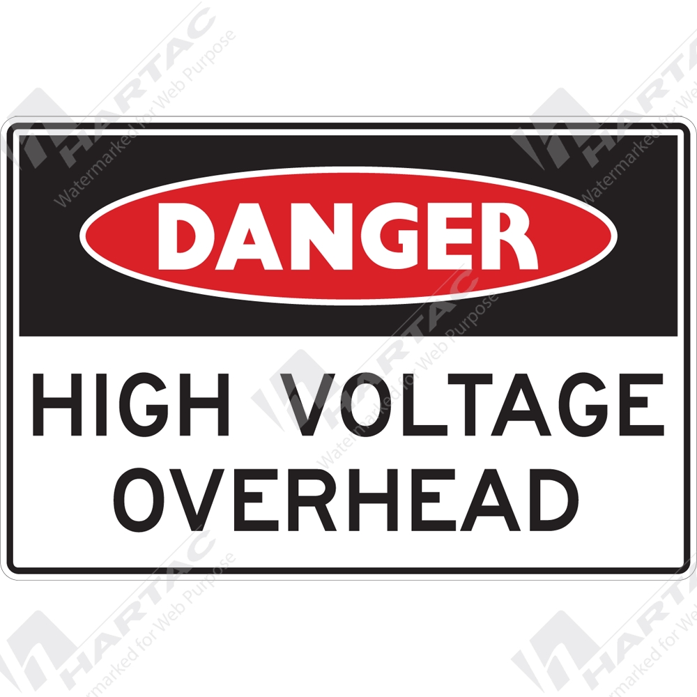 Printable High Voltage Sign