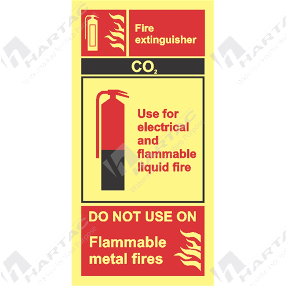 Fire Equipment Signs Marine Sign Fire Equipment Fire Extinguisher CO2