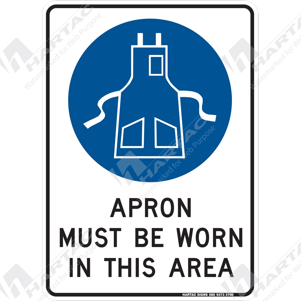 Safety Apron Sign