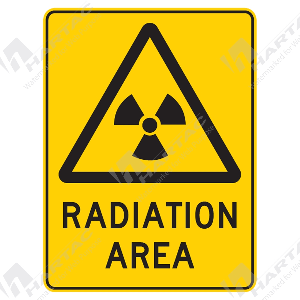 Warning Signs & Stickers - Warning Sign Radiation Area - Company Name ...