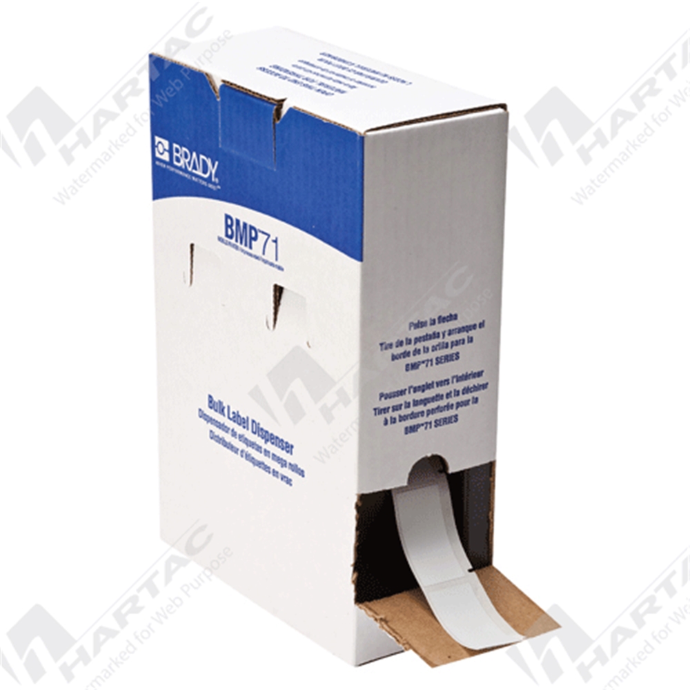 114873 - BMP71 Self Laminating Labels 25.4mm x 63.5mm x 19.05mm White ...