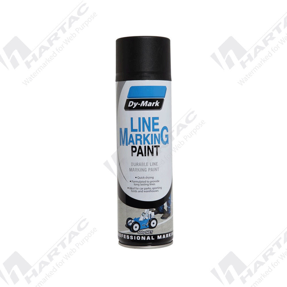 41015001 Line Marking Paint 500g (Inverted Spray) Matt Black