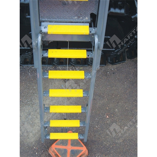 Ladder Rung Covers 200*25mm Light Industrial Grade Square Profile Anti-Slip