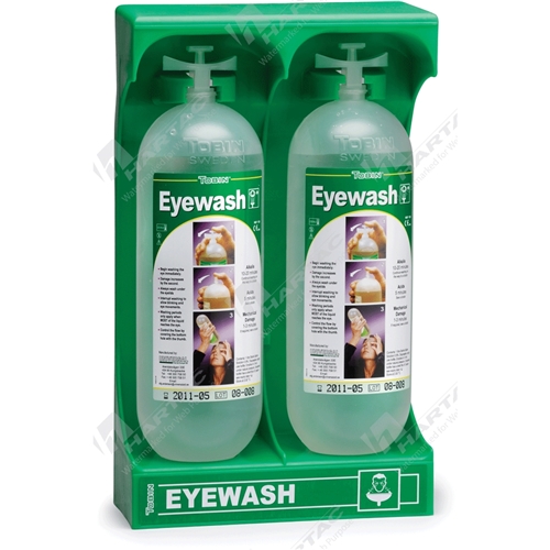 Tobin Mobile Eyewash Stand - 2 x 1L Bottles Dim : 340*200*100mm