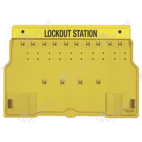Safety Series 10 Lock Lockout Station - Base & Cover (Unfilled)