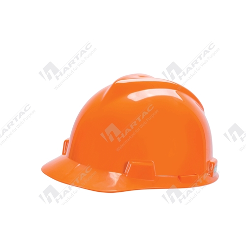 V-Gard Elite Safety Hard Hat Unvented Orange 4 Point Suspensions (pk5)