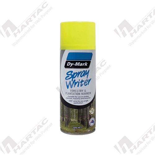 Spray Writer Fluoro Yellow Horizontal Spray 350g Carton of 12