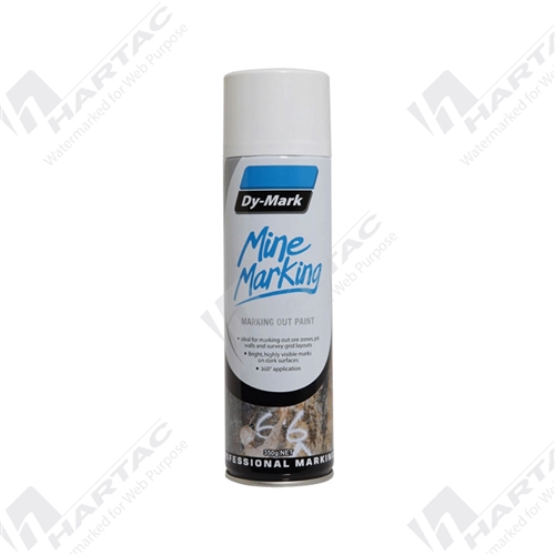 Mine Marking Marking Out Paint White Horizontal Spray 350g Carton of 12