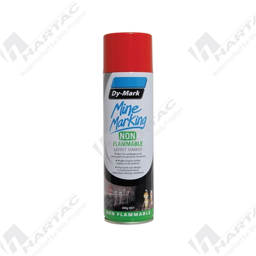 Mine Marking Marking Out Paint Non-Flammable Red 400g Horizontal Spray Ctn of 12 POA