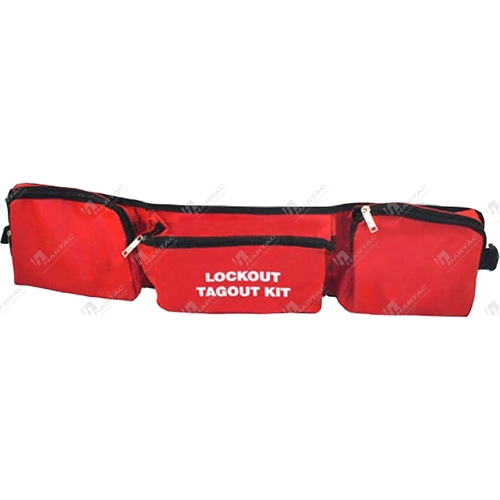 Lockout 3 Compartments Pocket Belt Pouch Red