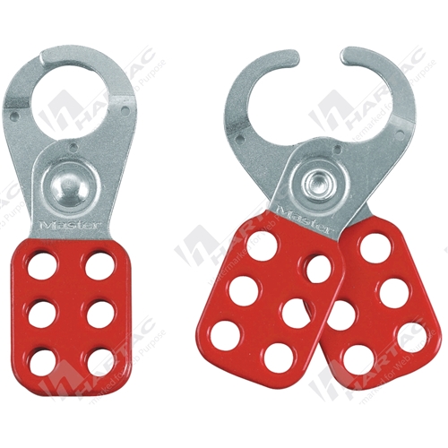 Vinyl Coated Hasp with 25mm Diameter Jaws - Red