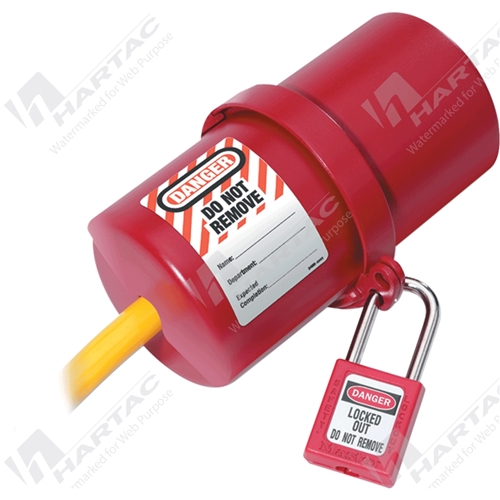 Rotating Electrical Plug Lockout Red 3