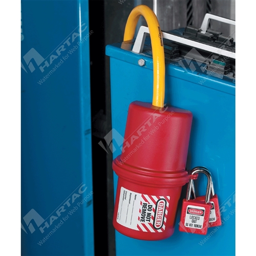 Rotating Electrical Plug Lockout Red 3