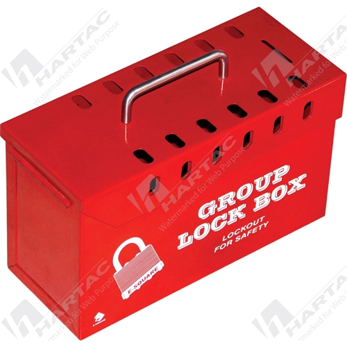 Red Group Lockbox Storage Device Steel 13 Locks 155*250*100mm