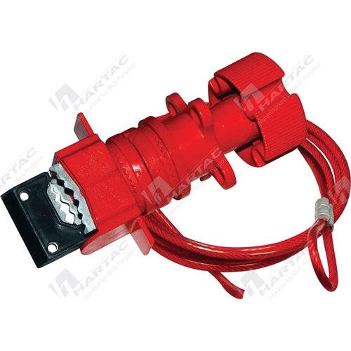 Universal Valve Lockout c/w 2m Galv Steel Cable (Used as Gate Valve Lockout) No Arms