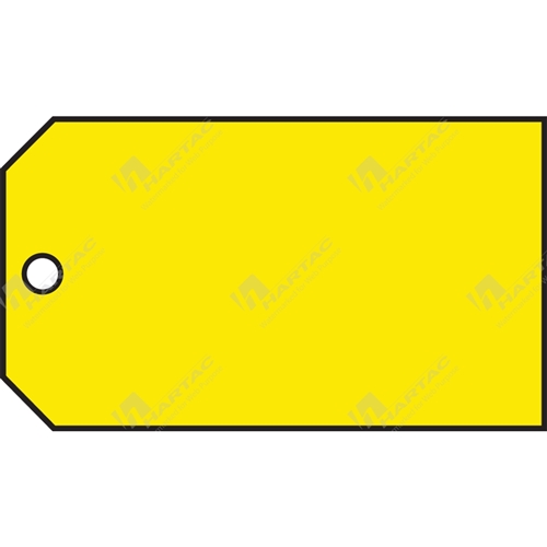 Blank yellow Mat'L Cont. Tag Pk25