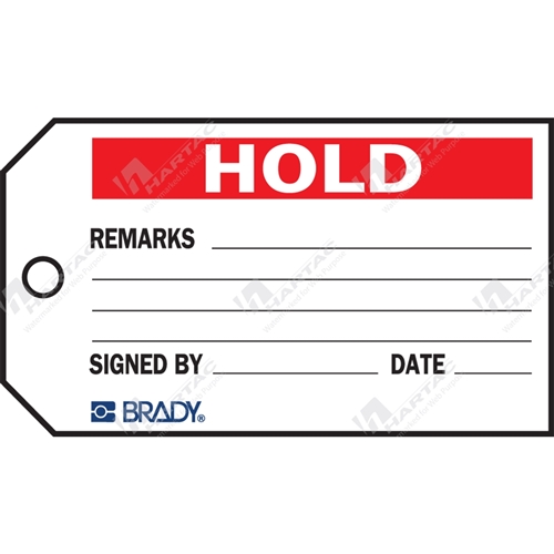 Material Control Tag "Hold" (Pack of 25) - 146mm x 76mm