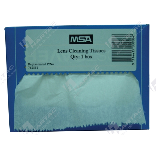 Eye Protection MSA Eyewear Cleaning Tissues Box of 200 Company Name
