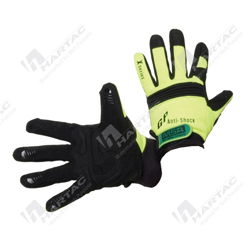 Mechanic Gloves Gel Inserts Velcro, 2XL (Pack of 12 Pairs)