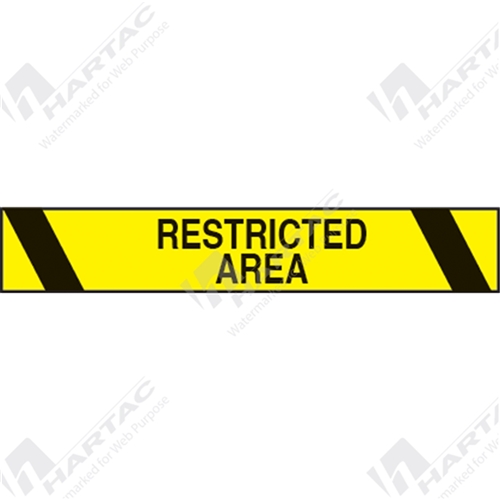 Aisle Marking Tape 76mm*16.4m Restricted Area Black on Yellow