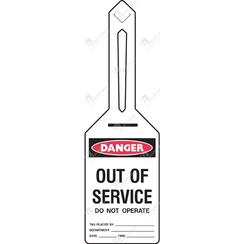 Danger Out Of Service Self Locking Tags