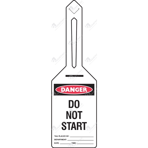 Danger Do Not Start Self Locking Tags