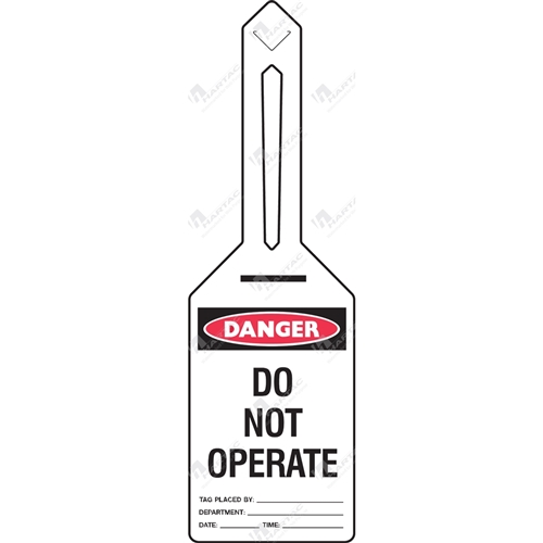 Danger Do Not Operate Self Locking Tags
