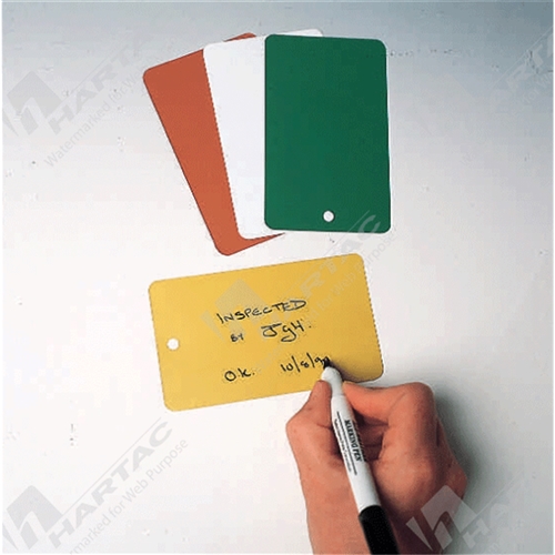 Metal Write On Tags Orange