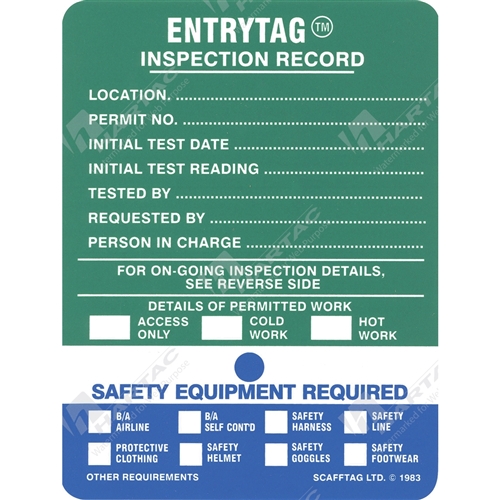 Spare Entrytag Inserts pk10