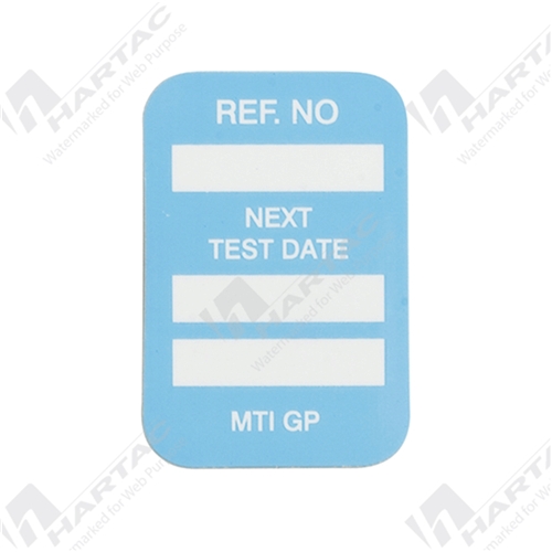Microtag Blue Electrical Inspection Inserts- Next Test Date pk100
