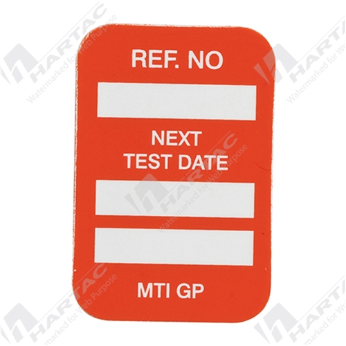 Microtag Orange Electrical Inspection Inserts- Next Test Date pk100