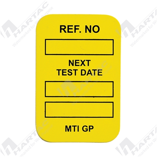 Microtag Yellow Electrical Inspection Inserts- Next Test Date pk100