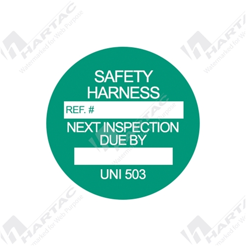 Universal Tag Next Inspection Due - Green Pk of 20