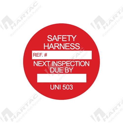 Scafftag Universal Tag "Next Inspection Due" - Red (Pack of 20 Inserts)