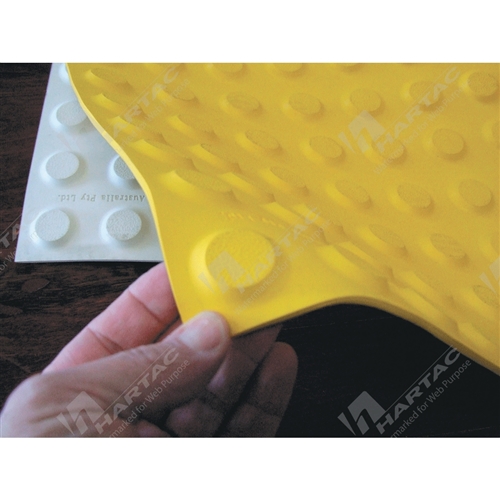 Rubber Tactile Indicator Directional Ridge Pattern 600*900mm Safety Yellow