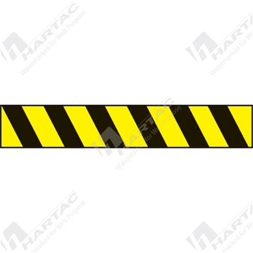 Magnetic Mount Retractable Barrier 7.6m Webbing- Black/Yellow
